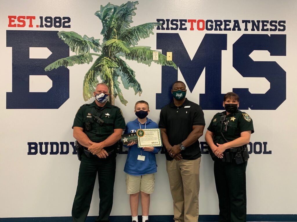 Sheriff Presents ‘Great Kids’ Awards for May 2021