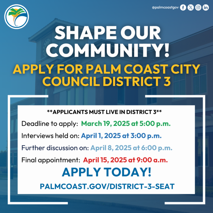 City Council District 3 Vacancy Now Open