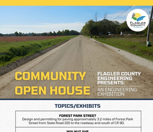 Flagler County Engineering Deptment to Host Open House November 4th