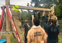 FCSO SMART Program Participants Construct Dog Shelters as Part of Flagler Humane Society Service Project