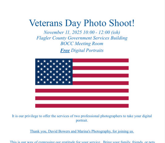 Flagler County Historical Society Offers Free Portraits for Veterans