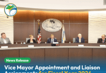 Palm Coast City Council Announces Vice Mayor Appointment and Liaison Assignments for Fiscal Year 2026