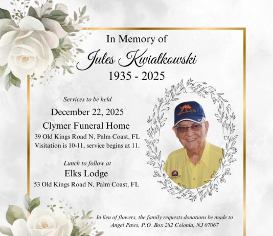 East Flagler Mosquito Control District: Commissioner Jules Kwiatkowski,