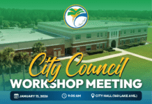 Palm Coast City Council Workshop Meeting on Tuesday, January 13, 2026, at 9:00 a.m.