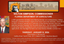 Tiger Bay Club of Volusia County to Host Florida Commissioner of Agriculture Wilton Simpson