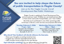 Flagler County Transit Development Plan (TDP) Public Workshops & Survey