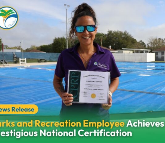 Palm Coast Parks and Rec Employee Achieves Prestigious National Certification
