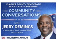 Flagler County Democratic Party to Host April Community Conversation with Jerry Demings
