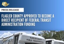 Flagler County Approved to Become a Direct Recipient of Federal Transit Administration Funding