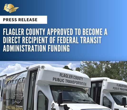 Flagler County Approved to Become a Direct Recipient of Federal Transit Administration Funding