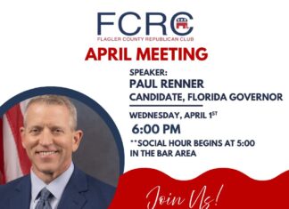 Renner Slated to Speak at Flagler County Republican Club on April 1