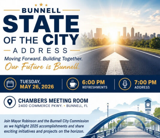 Bunnell to Hold State of the City Address May 26