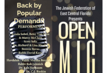 Jewish Federation of East Central Florida Set to Host Open Mic Night May 30