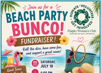 Flagler Woman’s Club Announces Bunco Beach Party Night