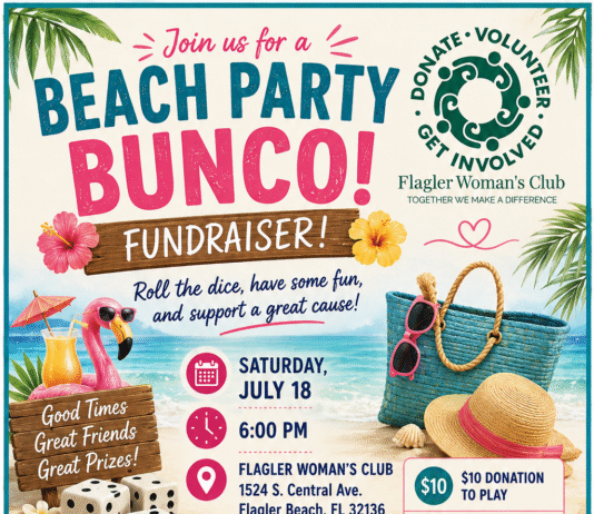 Flagler Woman’s Club Announces Bunco Beach Party Night