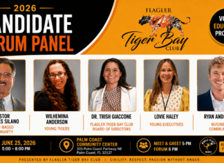 Flagler Tiger Bay Club Announces Panelists, Candidates for 2026 Candidate Forum Thursday Night