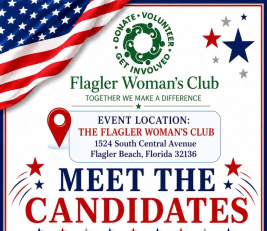 Meet the Candidates at Flagler Woman’s Club Candidates’ Night – July 14