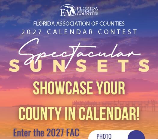 Florida Association of Counties Announces 2027 Calendar Contest Theme “Spectacular Sunsets”