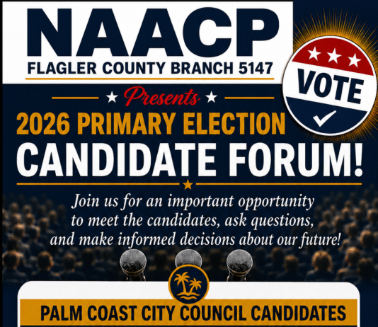NAACP Flagler County Branch to Host Palm Coast City Council Candidate Forum July 16