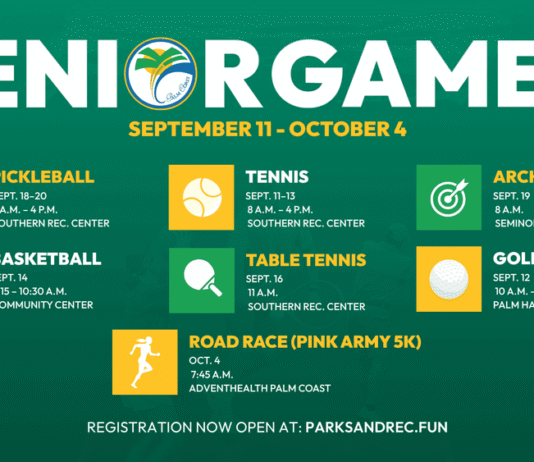 Registration Now Open for the 2026 Palm Coast & the Flagler Beaches Senior Games
