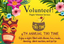 Flagler Volunteer Services Invites Community to 4th Annual Tiki Time Fundraiser