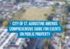 City of St. Augustine Amends Comprehensive Guide for Events on Public Property