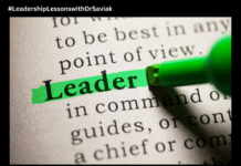 Leadership Lessons with Dr. Saviak … Humility is Key to Successful Leadership