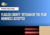 Flagler County ‘Veteran of the Year’ Nominees Accepted through September