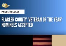 Flagler County ‘Veteran of the Year’ Nominees Accepted through September