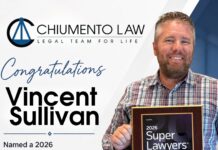 Chiumento Law Partner Vincent Sullivan Named Super Lawyers Rising Star for Fifth Consecutive Year