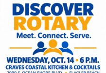The Rotary Club of Flagler Beach Invites Community to “Discover Rotary” Oct. 14, 2026