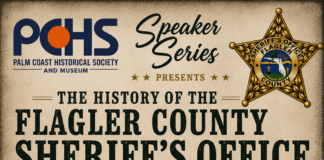 Palm Coast Historical Society & Museum to Host Sheriff Rick Staly for September Speaker Series