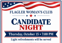 Flagler Woman’s Club Announces Candidates Night & More