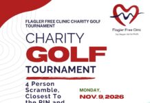 Flagler Free Clinic to host annual Charity Golf Tournament Fundraiser on Mon., Nov. 9 at the Ocean Course at Hammock Beach