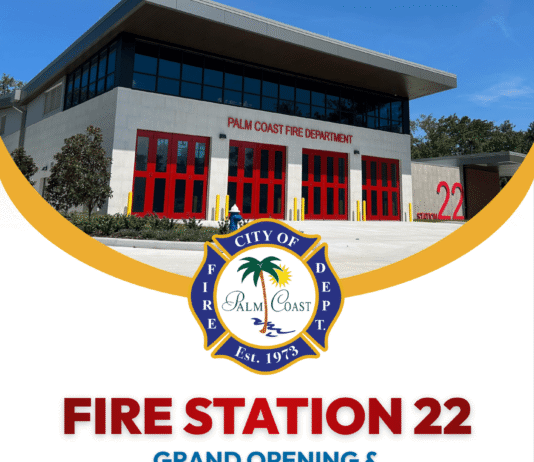 Palm Coast Invites Community to Fire Station 22 Grand Opening and Hose Uncoupling Ceremony