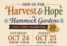 Hammock Gardens to Host Harvest & Hope Fall Event Oct. 24-25, 2026 Benefiting Local Foster Children