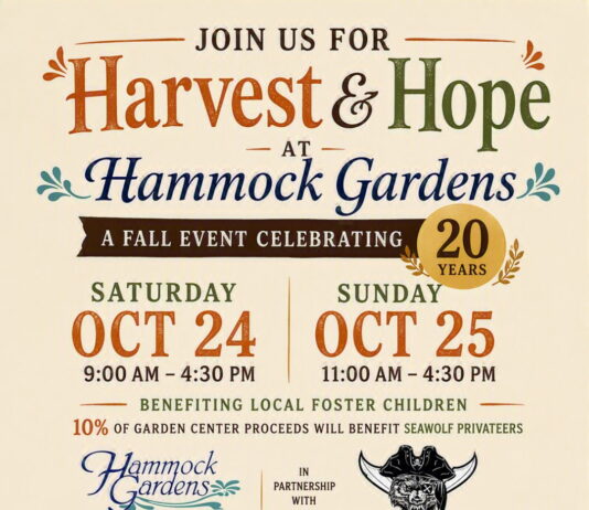 Hammock Gardens to Host Harvest & Hope Fall Event Oct. 24-25, 2026 Benefiting Local Foster Children