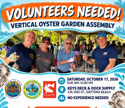Volunteers Needed for Next Vertical Oyster Garden (VOG) Assembly Oct. 17 in Daytona Beach