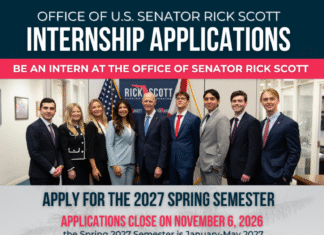 Senator Rick Scott Announces Spring 2027 Internship Opportunities