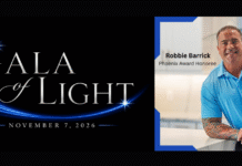 SMA Healthcare Foundation Announces Robbie Barrick as Phoenix Award Honoree for 2026 Gala of Light