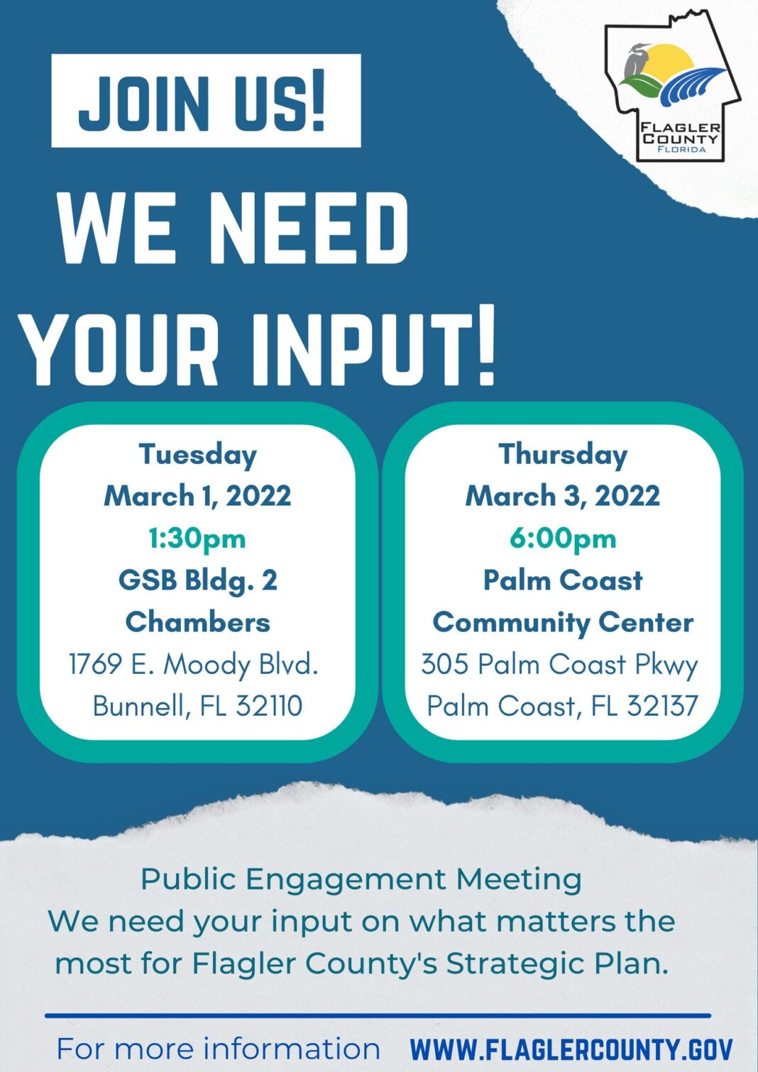 Flagler County to Tap Facilitator to Gather Community Feedback for