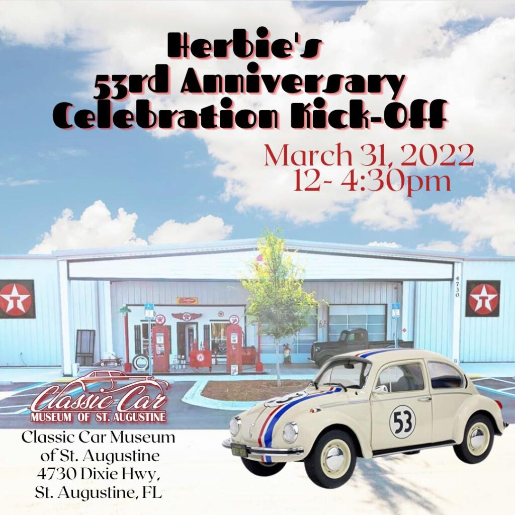 Love Bugs Herbie Makes a Stop in St. Augustine for 53rd Anniversary