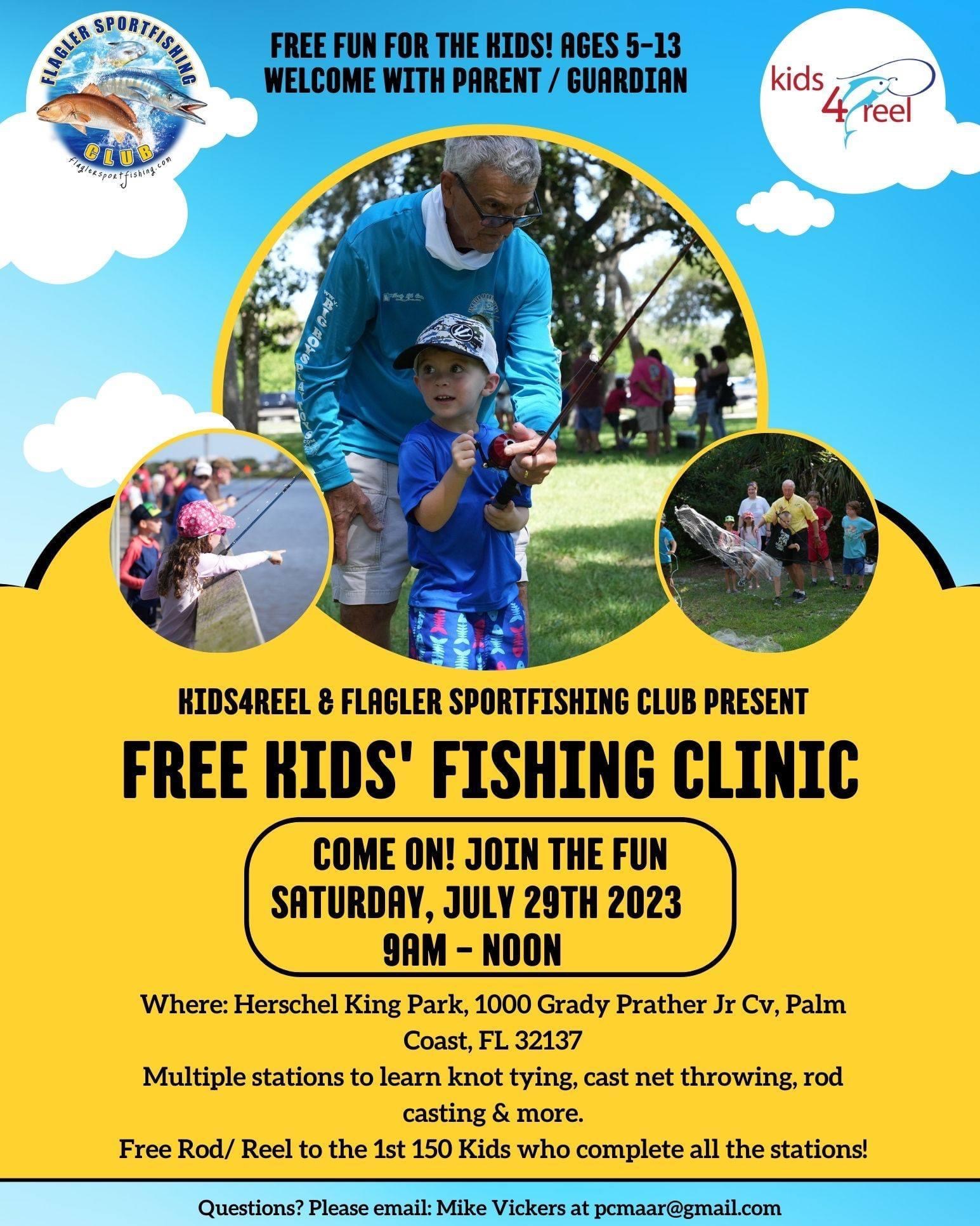 Flagler Sportfishing Club Hosts Exciting Free Kids Fishing Clinic at Herschel King Park July 29
