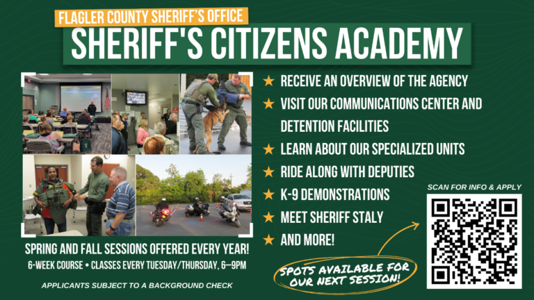 Spring FCSO Sheriff’s Citizens Academy Starting Soon – Last Chance to Register
